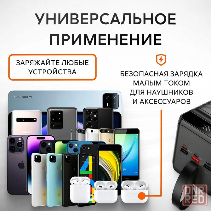 Аккумулятор внешний Hoco J123D Element 90000 mAh черный Макеевка - изображение 6