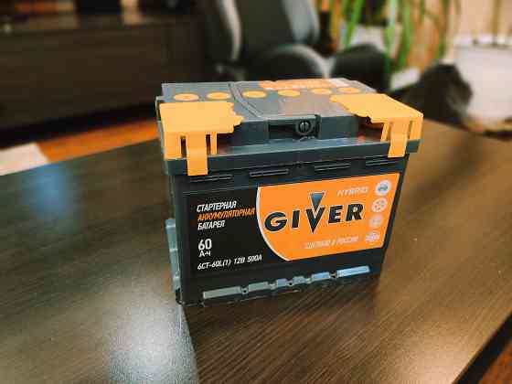 Аккумулятор автомобильный Giver 60Ач 500А Макеевка