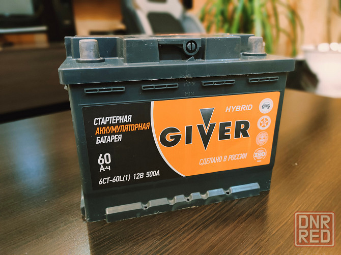 Аккумулятор автомобильный Giver 60Ач 500А Макеевка - изображение 2