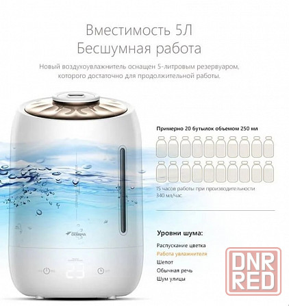 Увлажнитель воздуха Xiaomi Deerma Air Humidifier (5л) DEM-F600 белый Макеевка - изображение 4