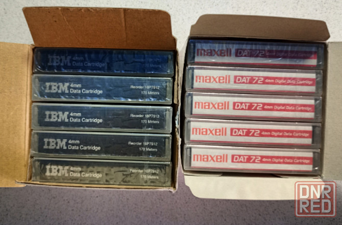 DAT-72 Японские кассеты 36/72GB "Maxwell" и "IBM" Донецк - изображение 1
