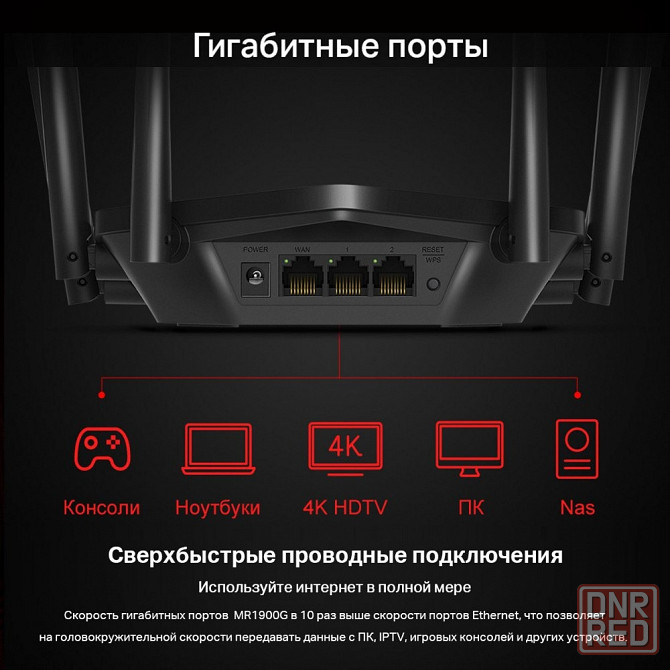 Mercusys MR1900G двухдиапозонный гигабитный Wi-Fi роутер AC1900 10/100/1000 BASE-TX Макеевка - изображение 6
