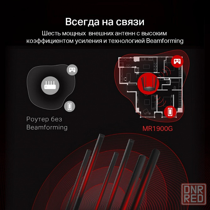 Mercusys MR1900G двухдиапозонный гигабитный Wi-Fi роутер AC1900 10/100/1000 BASE-TX Макеевка - изображение 8