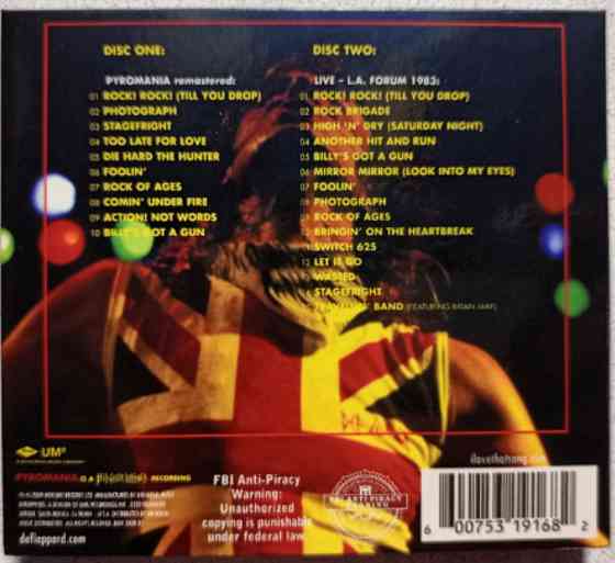 2 CD диска Def Leppard-Pyromania Донецк