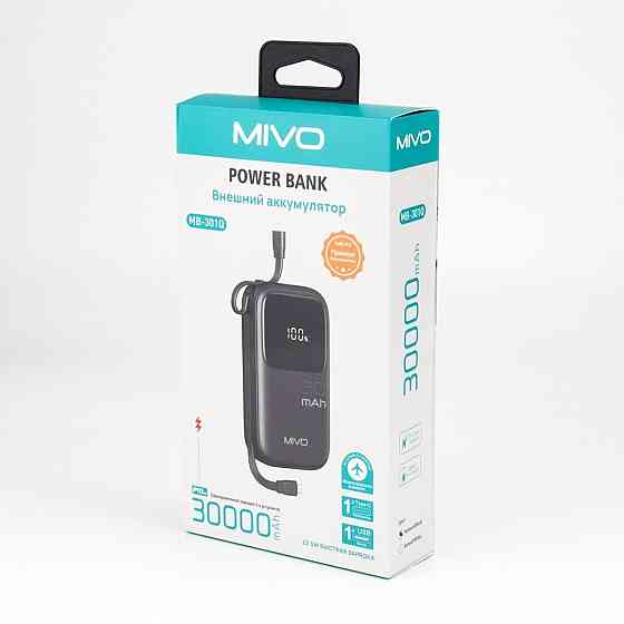 MIVO MB-301Q 22.5W Power bank 30000 mAh Повербанк Донецк