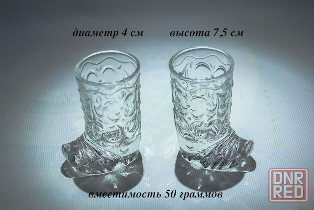 Рюмки для водки в виде двух хрустальных сапог Донецк - изображение 1