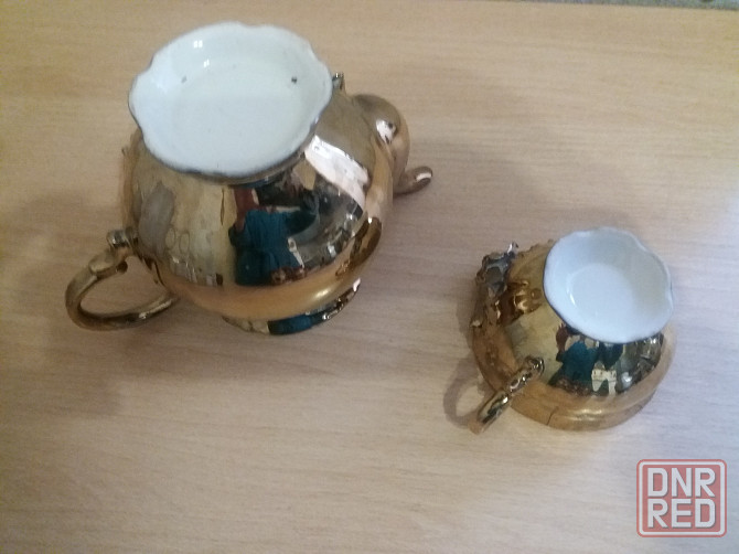 Продам набор чайник чашка смальта позолота ссср Донецк - изображение 7