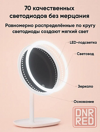 Зеркало косметическое Xiaomi Jordan Judy Makeup Mirror NV543 (белое) Макеевка - изображение 8
