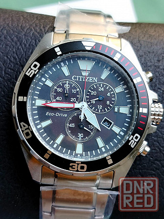 Новый оригинальный японский хронограф Citizen Eco-Drive Донецк - изображение 1