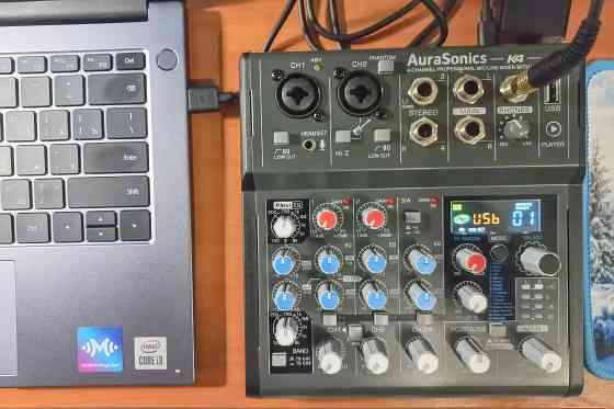 Микшерный пульт AuraSonics K4, микшер, звуковая карта, USB Донецк