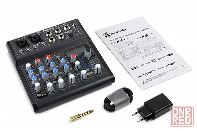 Микшерный пульт AuraSonics K4, микшер, звуковая карта, USB Донецк - изображение 4