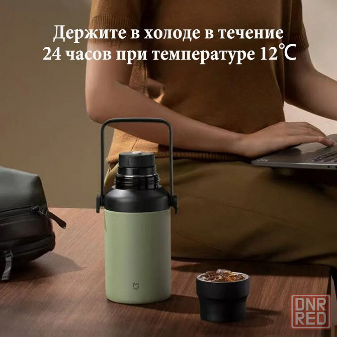 Термос Xiaomi Mijia Big Belly Thermos Cup (MJDDB01PL) 1L, white Макеевка - изображение 6