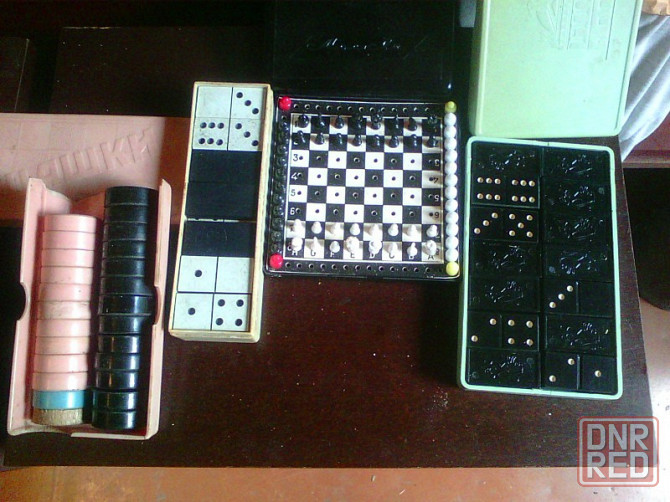 Настольные игры,шашки ,домино, шахматы ссср 42*42см в отл.сост Донецк - изображение 5