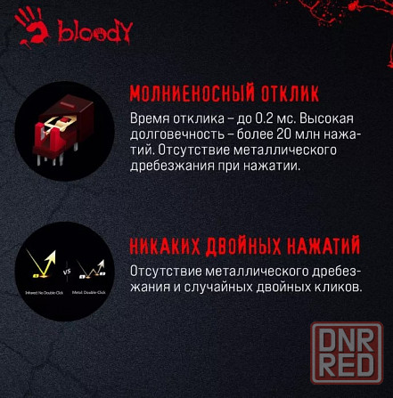 Мышь A4Tech Bloody A7 Black Blazing, 4000dpi, 8but, USB Макеевка - изображение 7