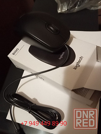 мышь проводная Logitech B100. Новая. Макеевка - изображение 2