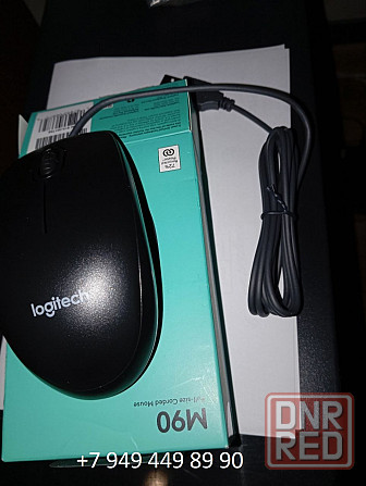 мышь проводная Logitech М90. Новая. Макеевка - изображение 1