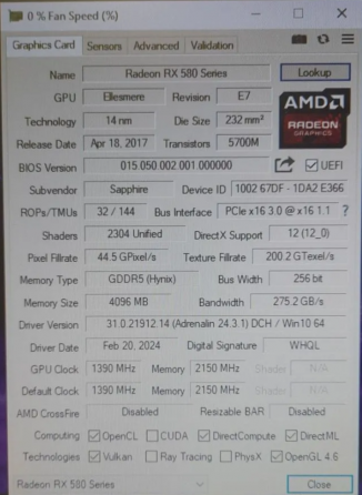 Sapphire RX580 Nitro / 4Gb Донецк