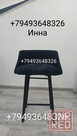 Барные стулья черные велюр Макеевка - изображение 1