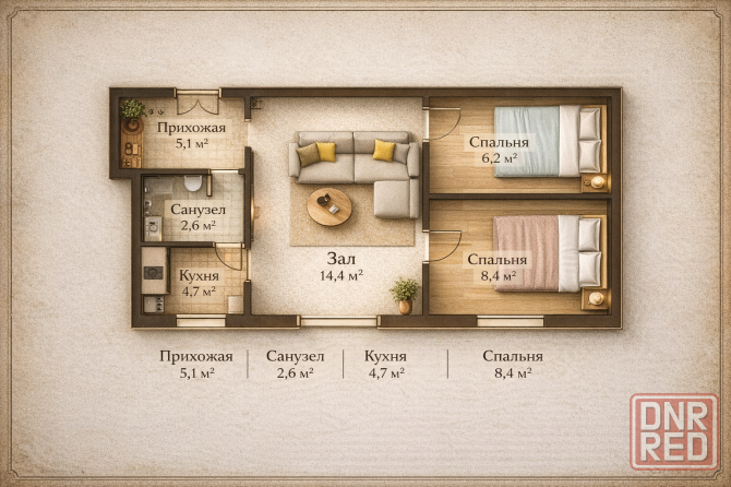 Квартира в центре Калининский рынок Донецк - изображение 2