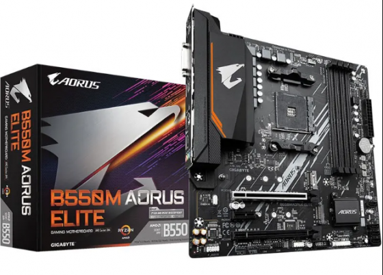 Gigabyte B550M AORUS ELITE AMD AM4 Новая Гарантия Донецк