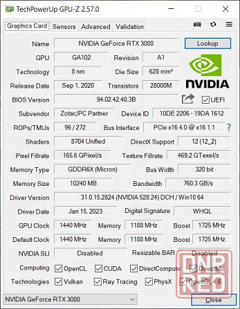 ZOTAC Gaming GeForce RTX 3080 Trinity Донецк - изображение 5