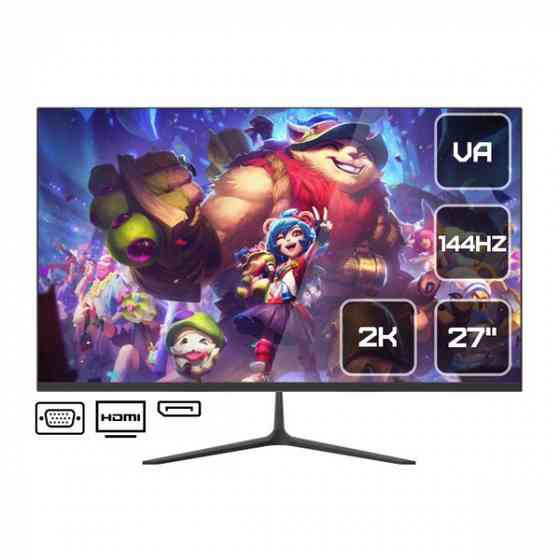 Монитор Lime 27" G270 2К [144Hz/VA/2560x1440/1ms MPRT/250cd/㎡/HDMIx2/DP] Донецк