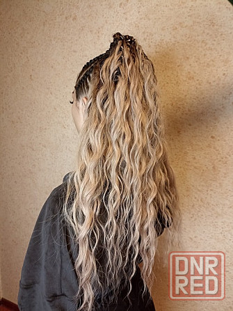 Плетение косичек; брейды; кудри; наращивание волос волосковое/афро/голливудское; детские прически Донецк - изображение 8