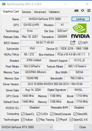 Видеокарта PNY RTX 3080 XLR8 Gaming REVEL EPIC-X RGB 10GB Макеевка