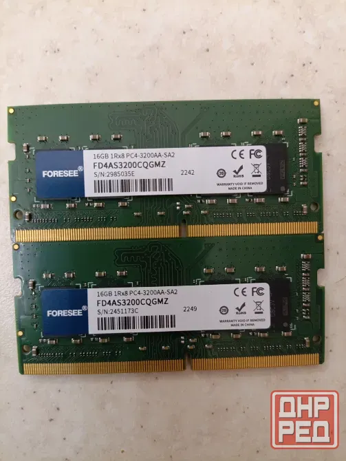 Оперативная память 2х8Gb DDR4 для ноутбука Макеевка - изображение 3