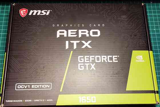 Видеокарта PCI-E MSI GeForce GTX 1650 AERO ITX OC 4096MB 128bit GDDR6 Донецк