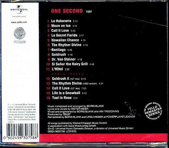 CD диск Yello-One Second Донецк