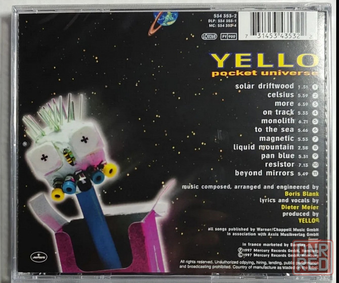 CD диск Yello-Pocket Universe Донецк - изображение 2
