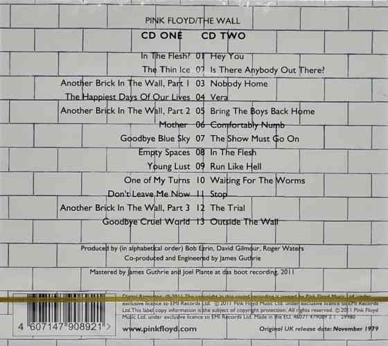 2 CD диска Pink Floyd -The Wall Донецк