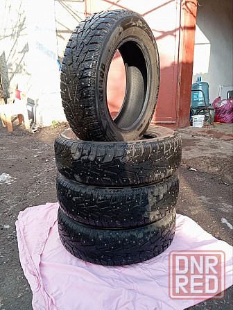 Продам шины зимние шипованные 185/65/R15 комплект Макеевка - изображение 1