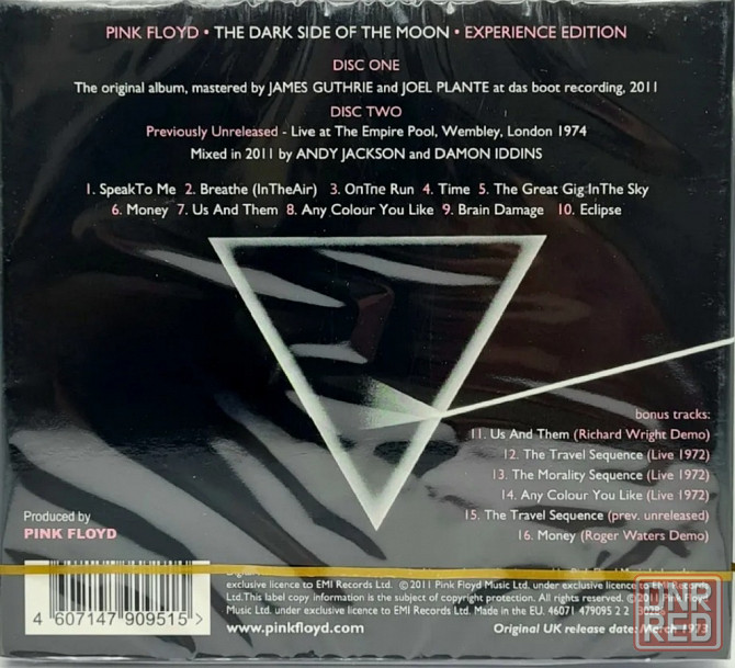 2 CD диска Pink Floyd -The Dark Side of the Moon Донецк - изображение 2
