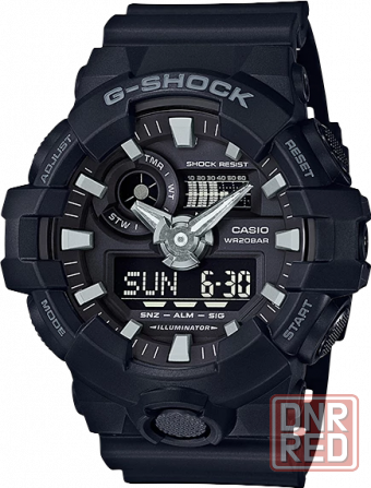 Часы Мужские Casio G-Shock GA-700-1B Донецк - изображение 1