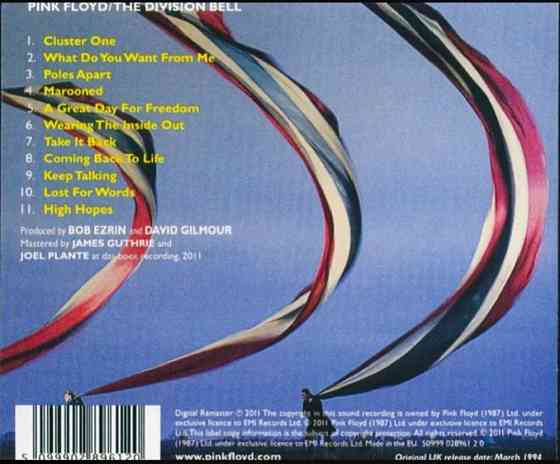 CD диск Pink Floyd -The Division Bell Донецк