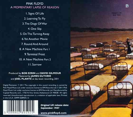 CD диск Pink Floyd -A Momentary Lapse Of Reason Донецк