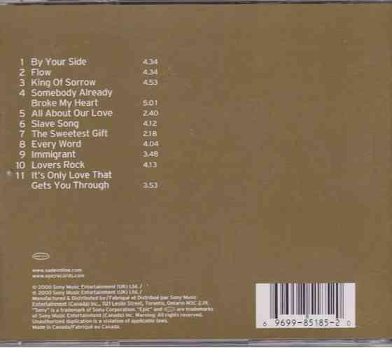 CD диск Sade-Lovers Rock Донецк
