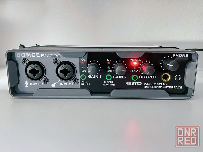 Звуковая карта BOMGE BMG22, USB, студийная, аудиоинтерфейс, внешняя Донецк - изображение 2