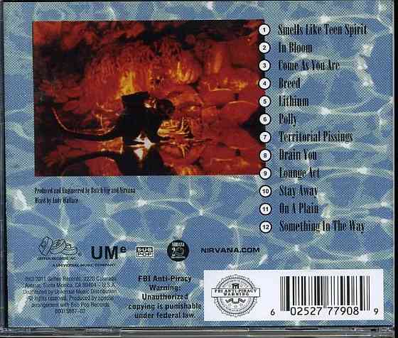 CD диск NIRVANA - Nevermind Донецк