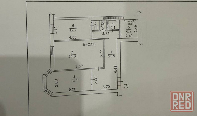 3-к. квартира, 83м² Бакинских комиссаров Донецк - изображение 1