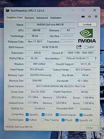 Asus X542 (i3-8130U, MX130, 16Gb DDR4, SSD 240Gb, Type C) Макеевка
