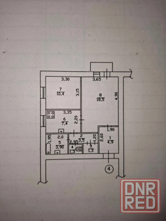 Продажа 2 комнатной квартиры г. Донецк Калининский район (ориентир Контур) Донецк - изображение 9