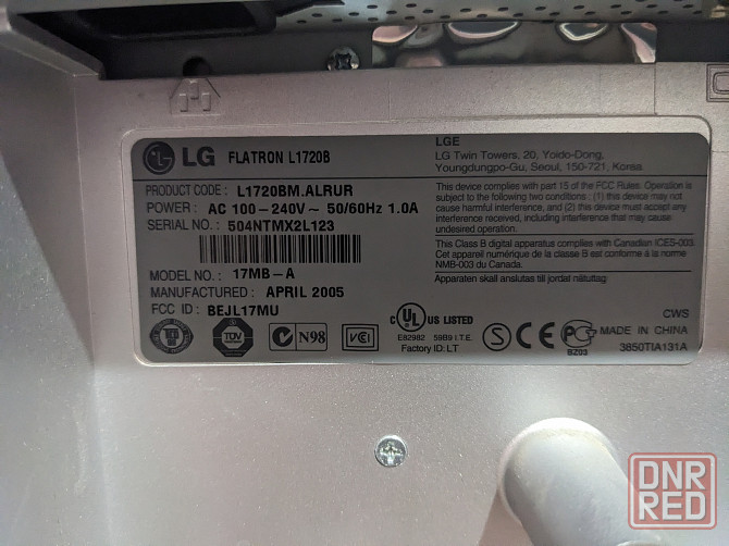 монитор LG L1720B Flatron Донецк - изображение 4