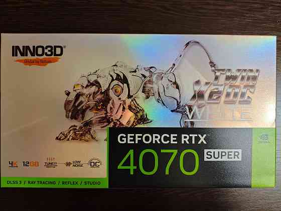 Видеокарта Inno3D NVIDIA GeForce RTX 4070 Super Twin X2 12GB Белая Новая Донецк