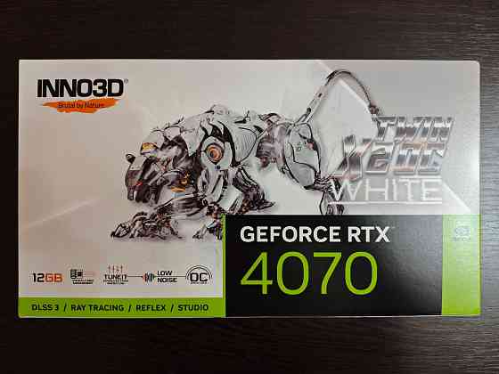 Видеокарта Inno3D NVIDIA GeForce RTX 4070 Twin X2 OC White Stealth 12GB Белая Новая Донецк