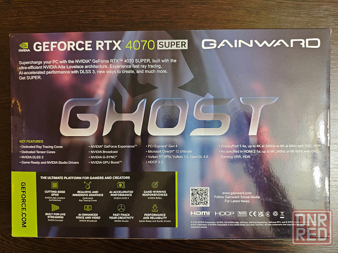 Видеокарта Gainward NVIDIA GeForce RTX 4070 Super Ghost OC 12GB Новая Донецк - изображение 4