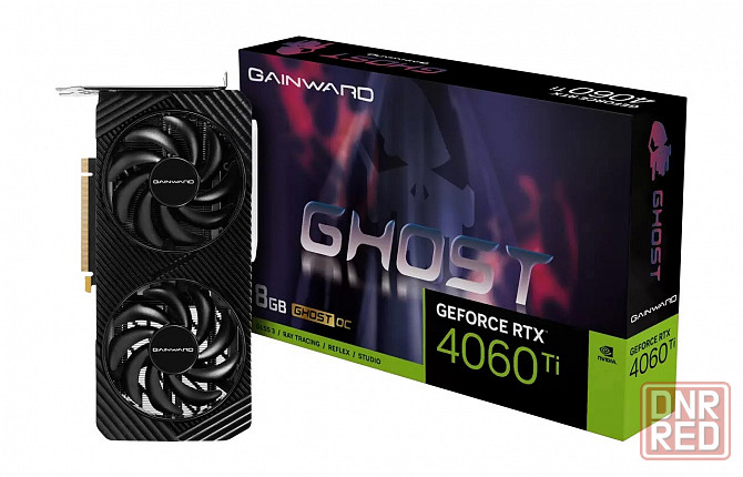 Видеокарта Gainward NVIDIA GeForce RTX 4060 Ti Ghost OC Новая Донецк - изображение 1