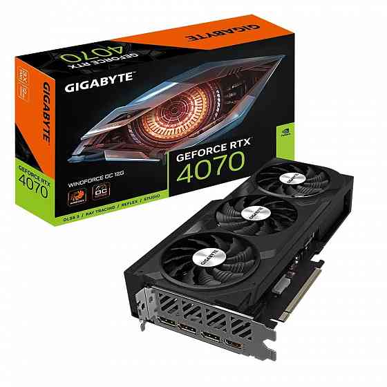 Видеокарта GIGABYTE NVIDIA GeForce RTX 4070 WINDFORCE OC 12GB Новая Донецк